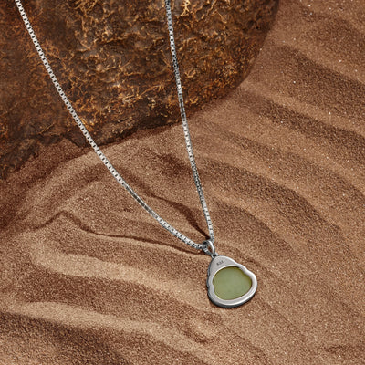 Tranquil Presence Jade Buddha Pendant