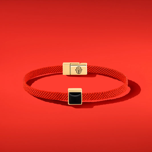 Vibrant Vision - Onyx Magnetic Red Bracelet