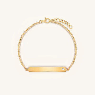 Grateful Spirit Gold Chain Engravable Bracelet