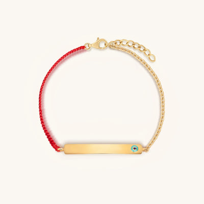 Spiritual Vigilance Evil Eye Red String Engravable Bracelet