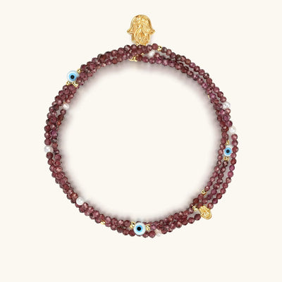 Passionate Spirit - Garnet January Birthstone Wrap