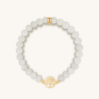 Intrinsic Creativity - Moonstone Tree of Life Charm Bracelet