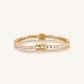 Sparkling Awareness Gold Plated Evil Eye Bracelet