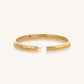 Unwavering Grace Gold Multi Symbol Cuff Bracelet
