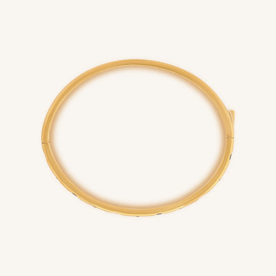 Soulful Rejuvenation Gold Evil Eye Cuff Bracelet