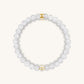 Utmost Clarity - Crystal Quartz April Birthstone Evil Eye Bracelet