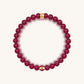 Conscious Motivation - Ruby Agate July Birthstone Evil Eye Bracelet