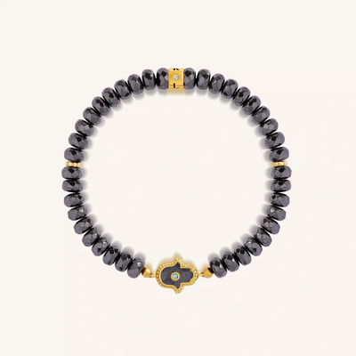Guardian Spirit – Hematite & Aquamarine Bracelet