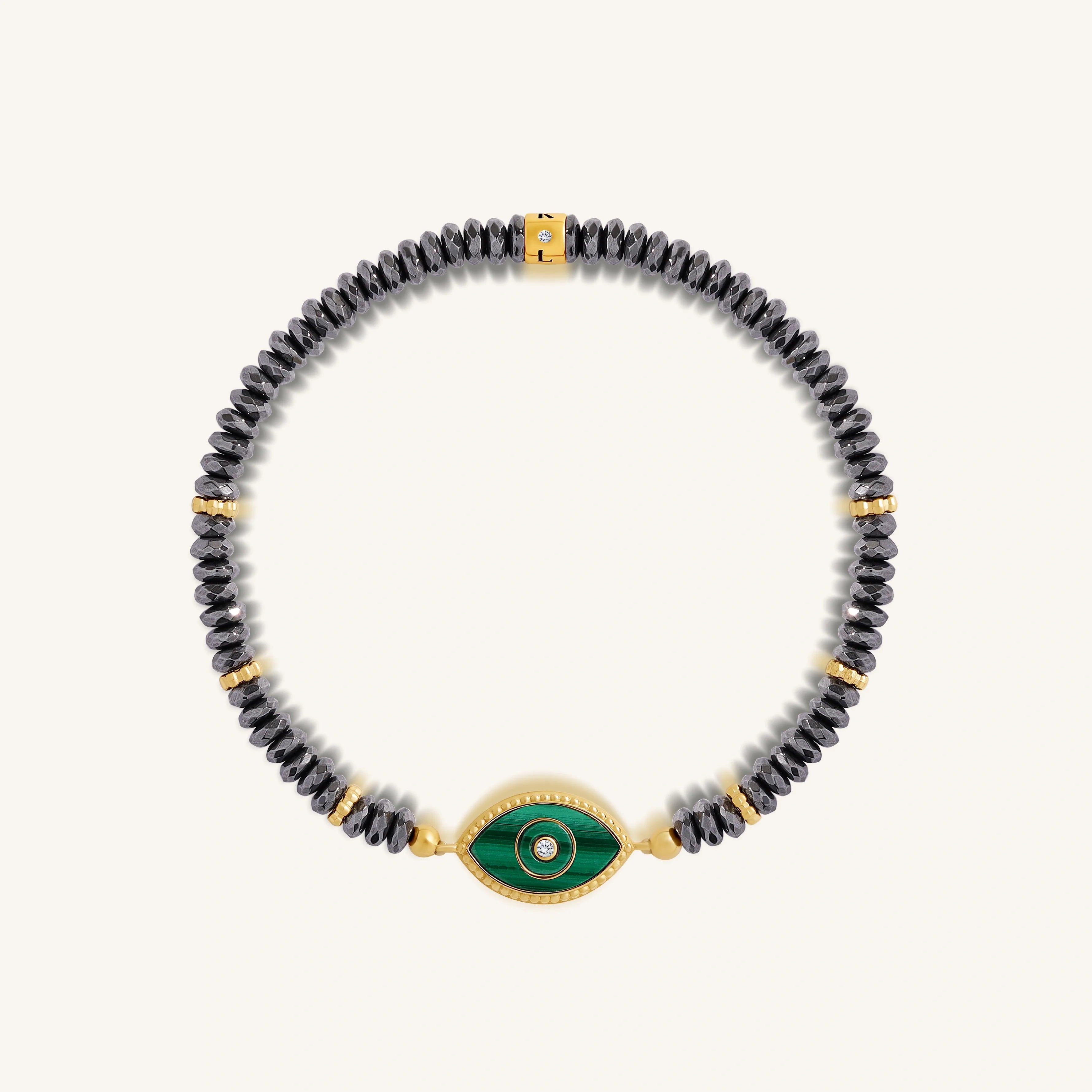 Protective Harmony – Hematite & Malachite Bracelet