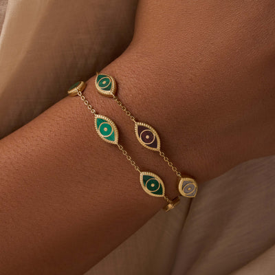 Constant Guardian Evil Eye Multi-Stone Bracelet