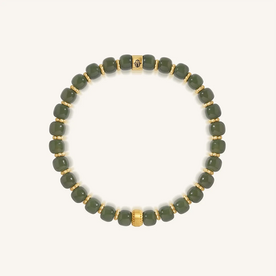 Verdant Harmony Jade Stretch Bracelet
