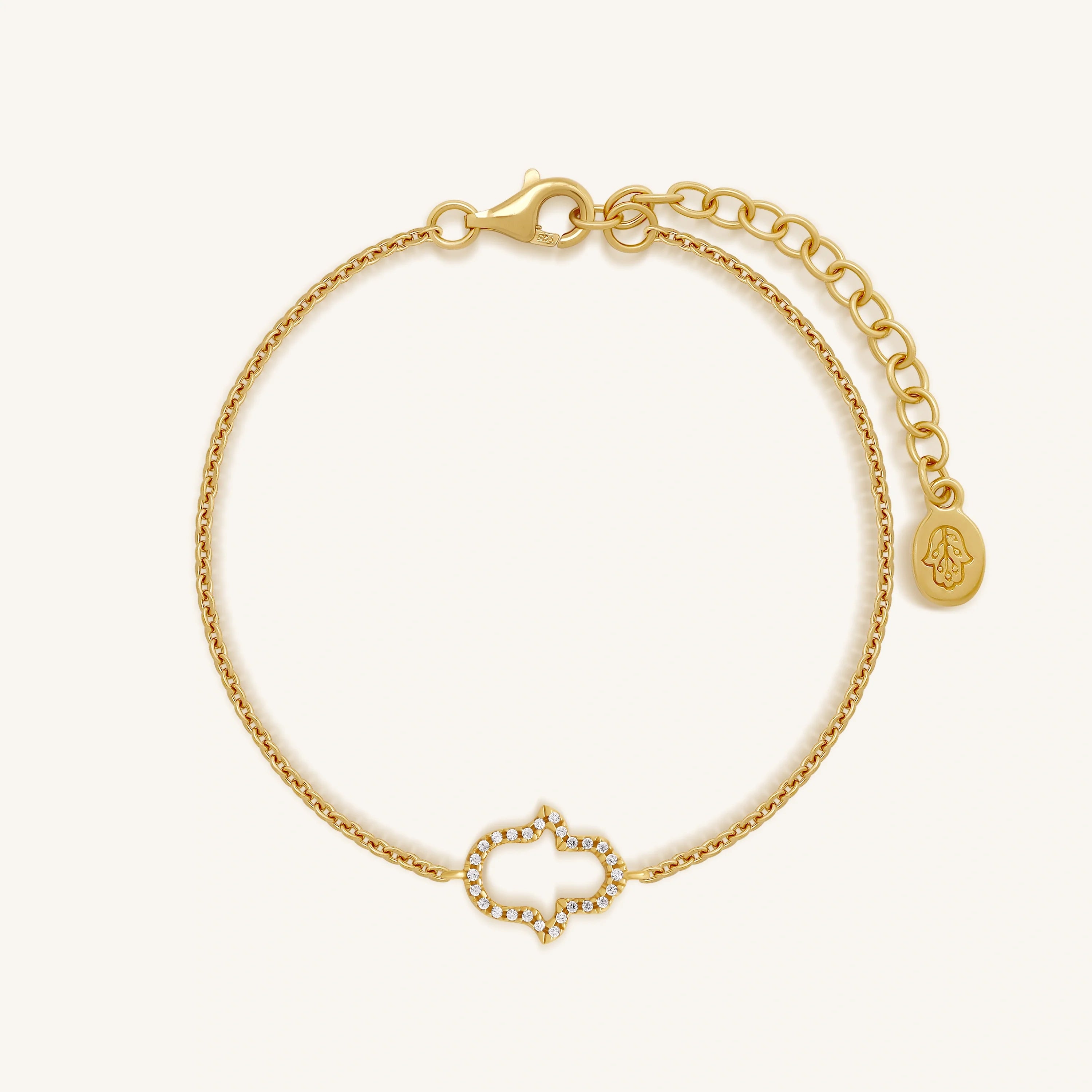 Golden Aura Hamsa Protection Gold Bracelet