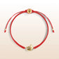 Transcendental Wisdom - Red String Moon & Stars Charm Bracelet
