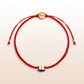 Essential Peacefulness - Red String Navy Enamel Evil Eye Charm Bracelet