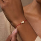 Faithful Abundance Cross Mother of Pearl Red String Bracelet