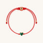 Lucky in Love - Malachite Red String Bracelet