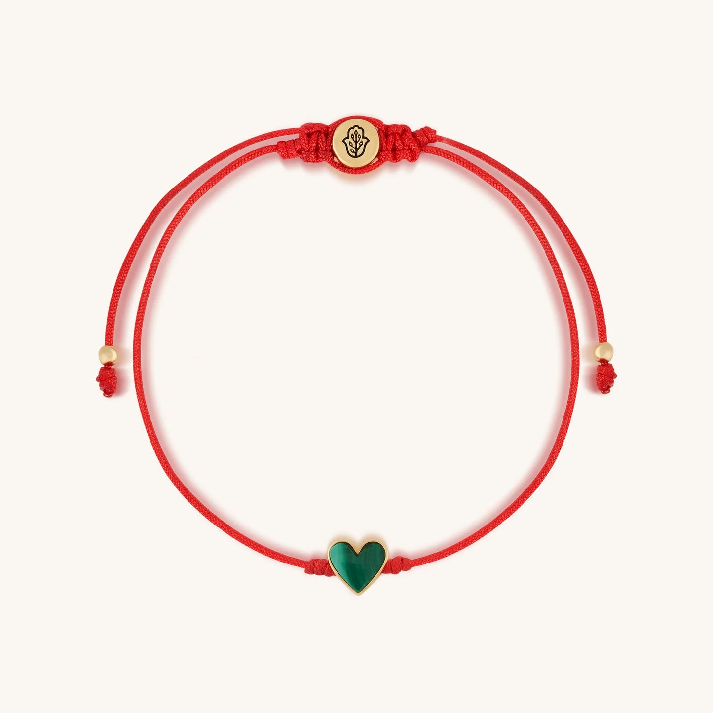 Lucky in Love - Malachite Red String Bracelet