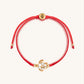Patience Love - Red String Turtle Charm Bracelet