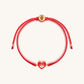 Devoted to Love - Evil Eye Heart Charm Red String Bracelet