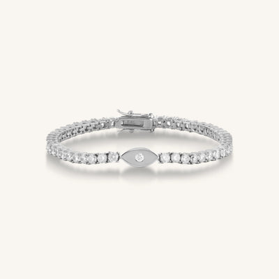 Elevated Vibrations Silver Tennis Bracelet