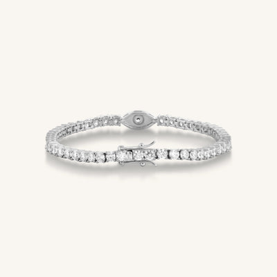 Elevated Vibrations Silver Tennis Bracelet