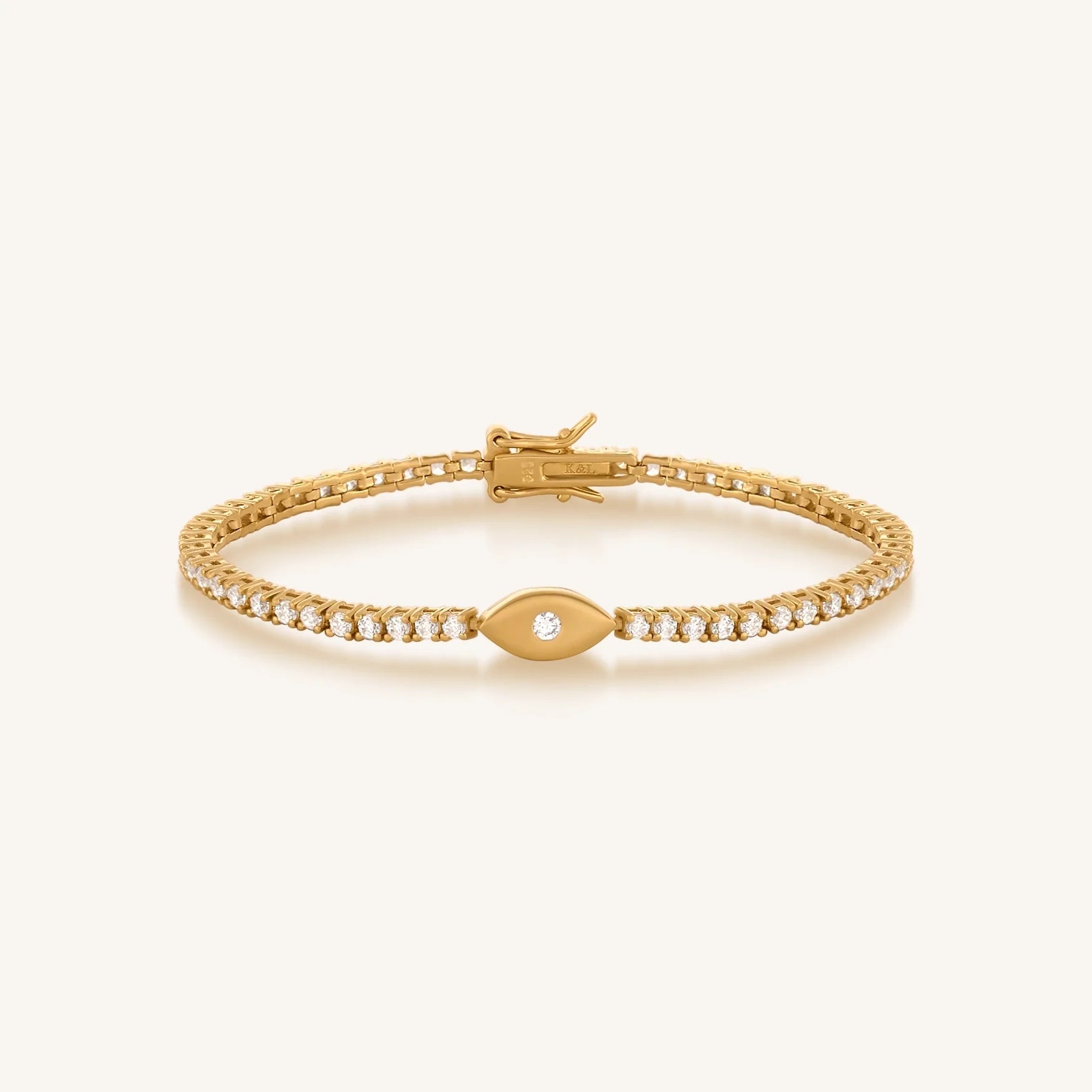 Hopeful Abundance Evil Eye Tennis Bracelet