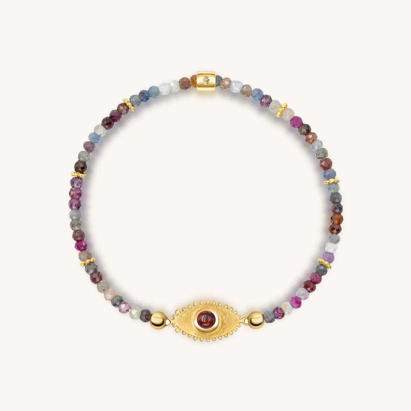 Spiritual Power - Sapphire Mix Evil Eye Charm Bracelet