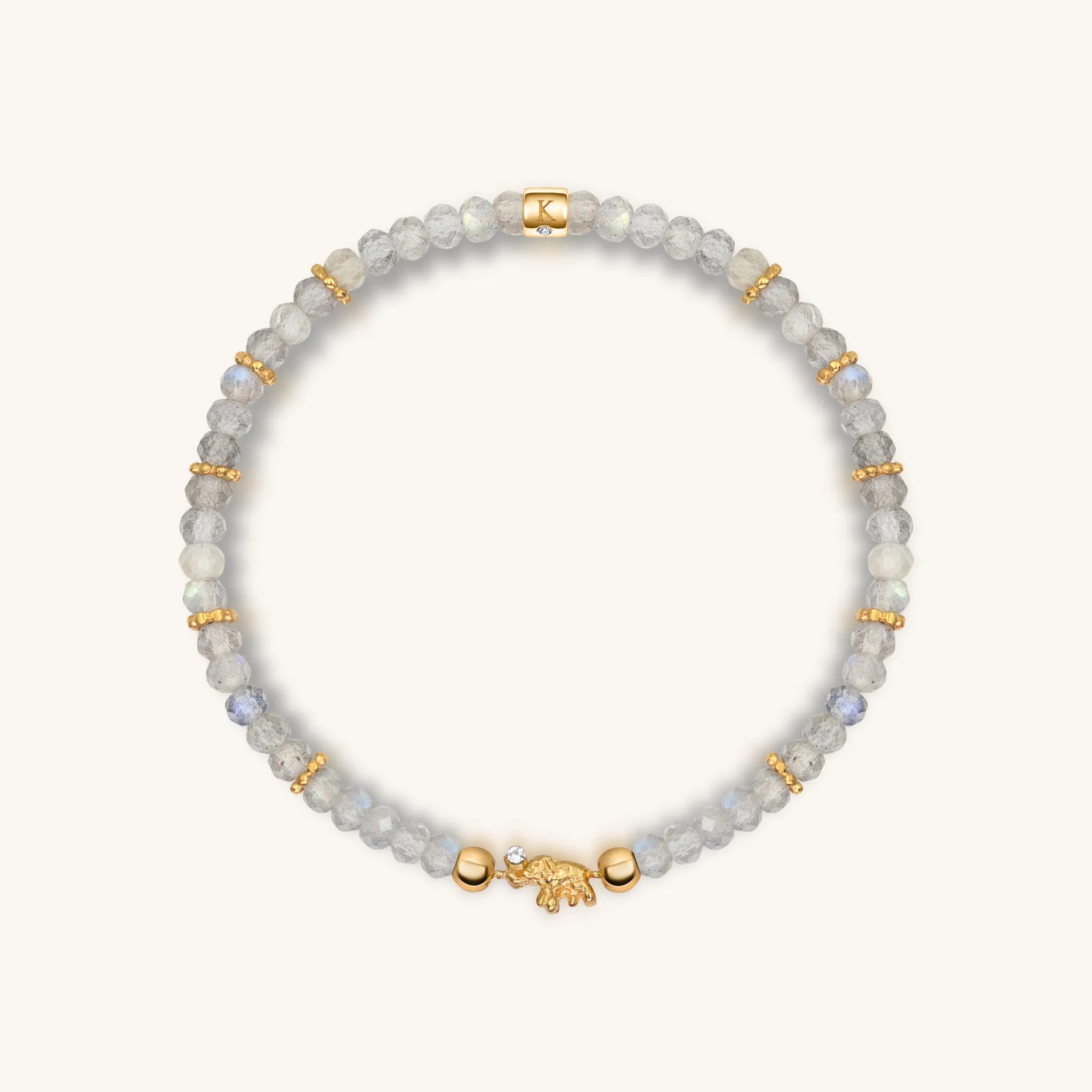 Fierce Spirit - Tiger's Eye Labradorite Pyrite Triple Protection Bracelet Stack