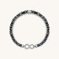 Eternal Protection - Hematite Infinity Charm Bracelet