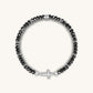 Grounded In Faith - Hematite Cross Bracelet