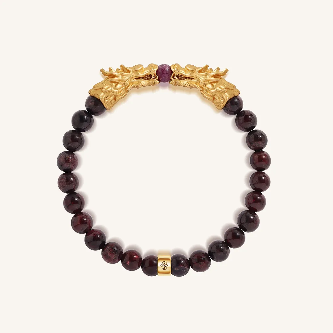 Dragonfire Harmony Garnet & Ruby Bracelet
