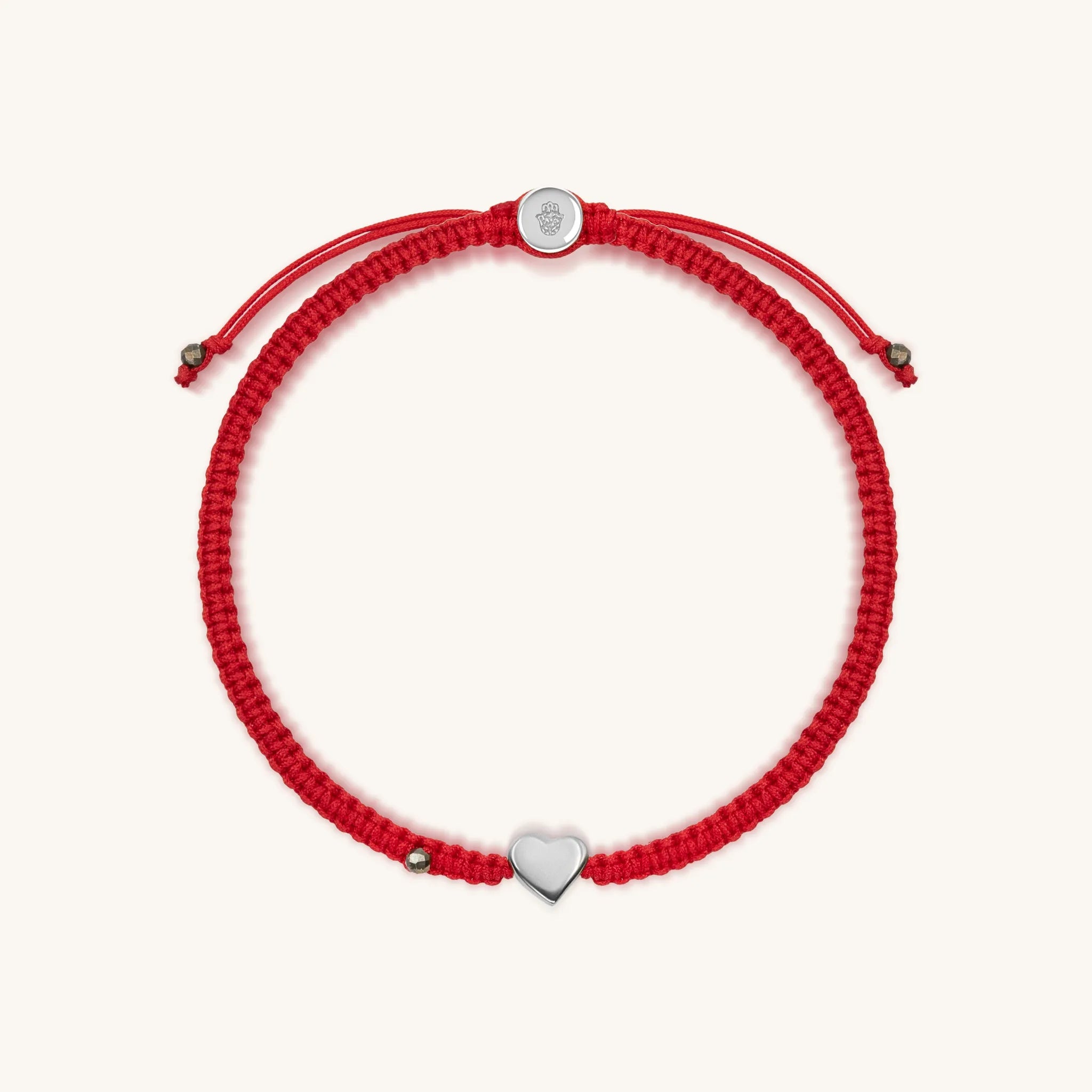 Protected by Love - Red String Heart Charm Bracelet