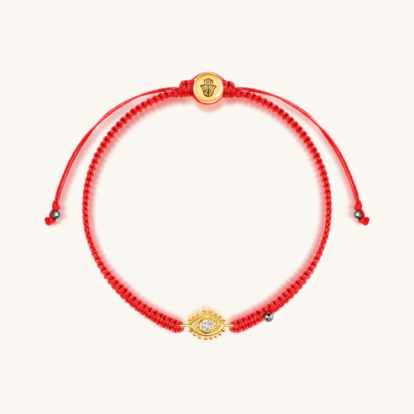 Powerful Protection - Hematite Gold Evil Eye Red String Bracelet