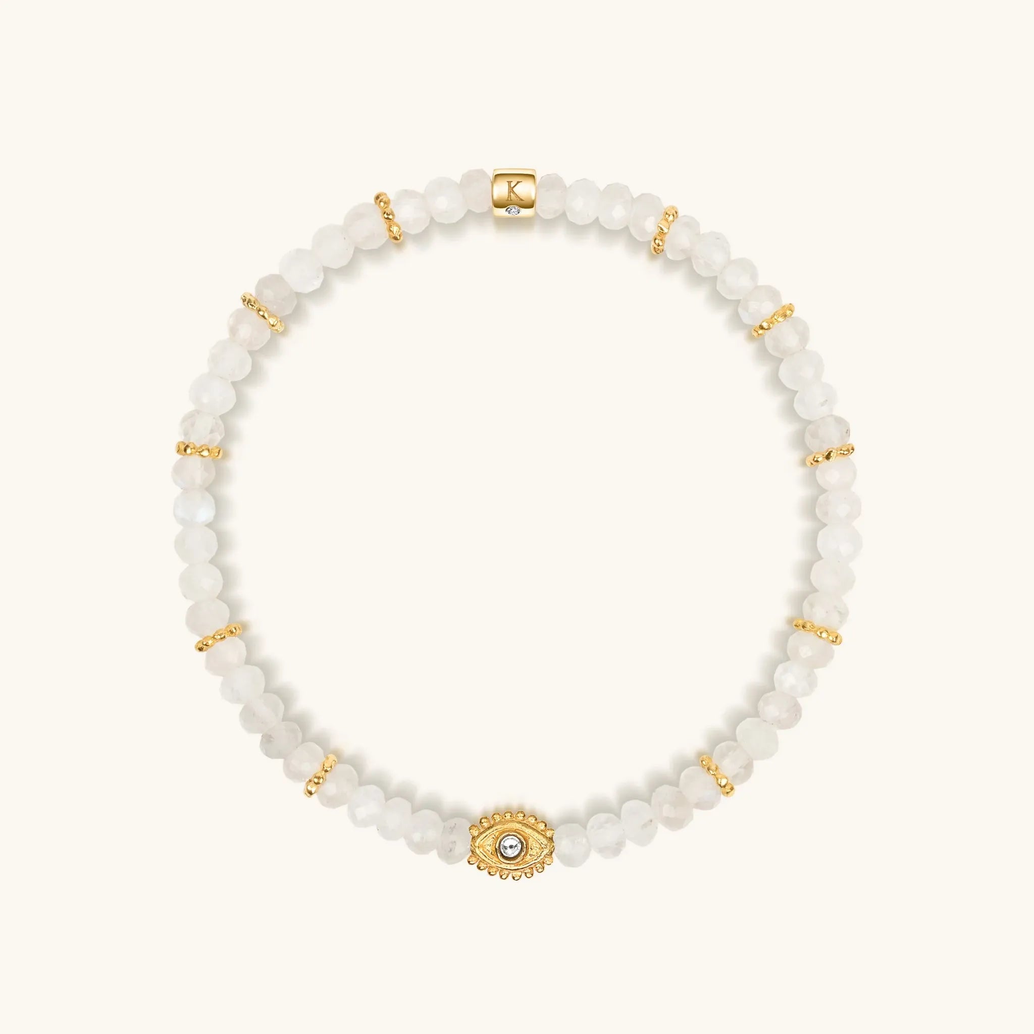 Soothing Warmth - Labradorite Moonstone Aquamarine Triple Summer Stack