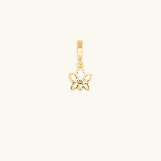 Serene Awakening Gold Lotus Charm