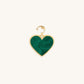 Blossoming Soul Malachite Heart Charm