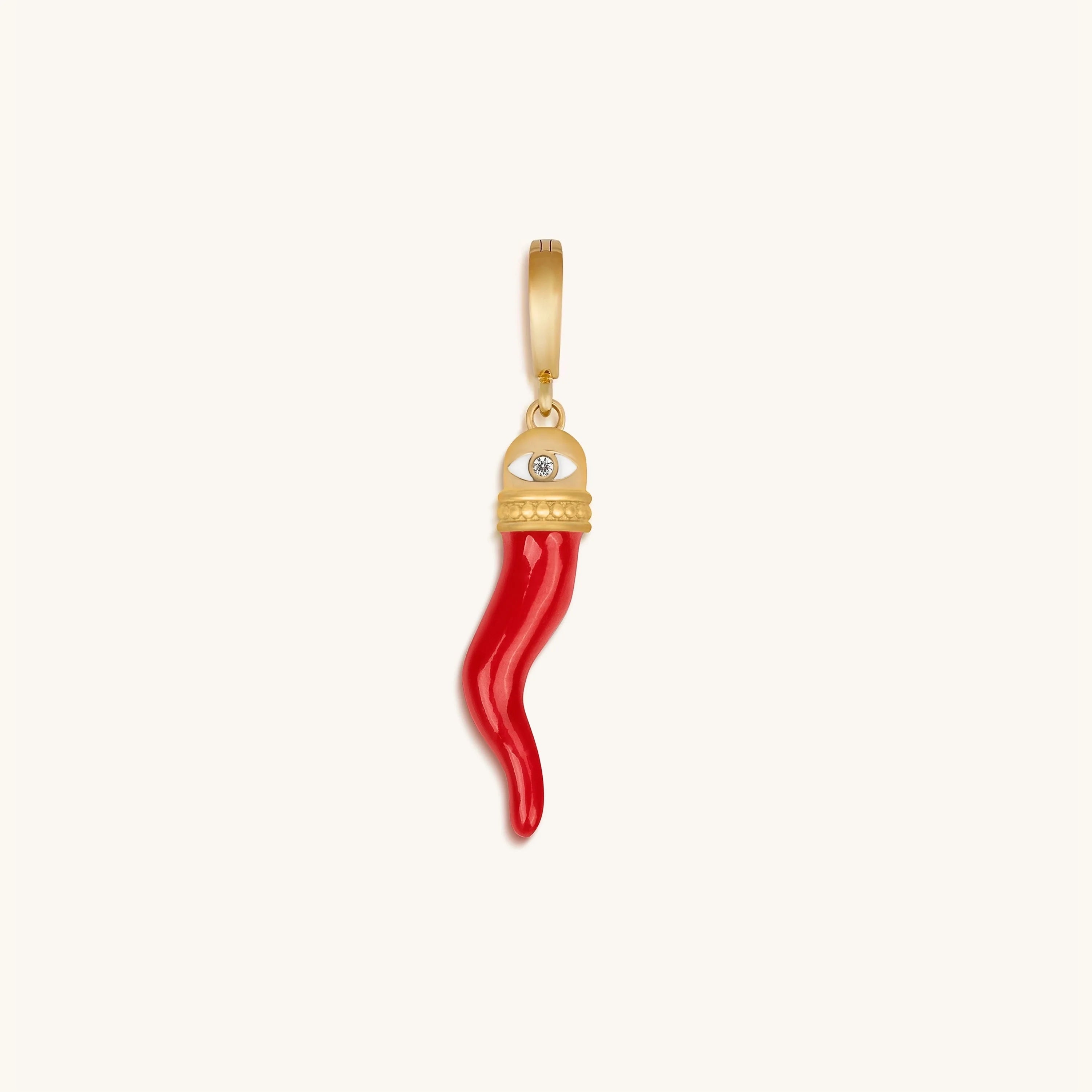 Passionate Protector Cornicello Charm