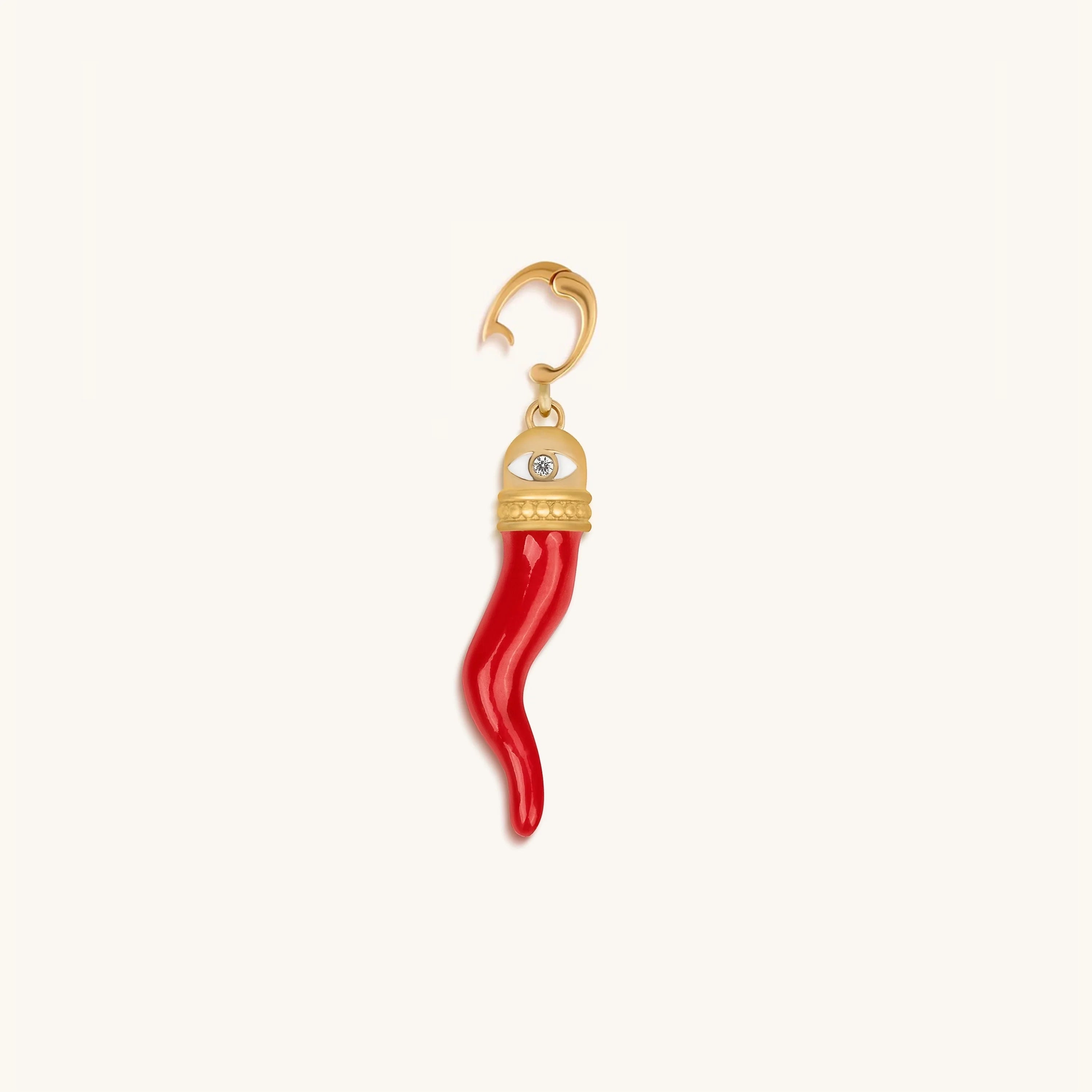 Passionate Protector Cornicello Charm