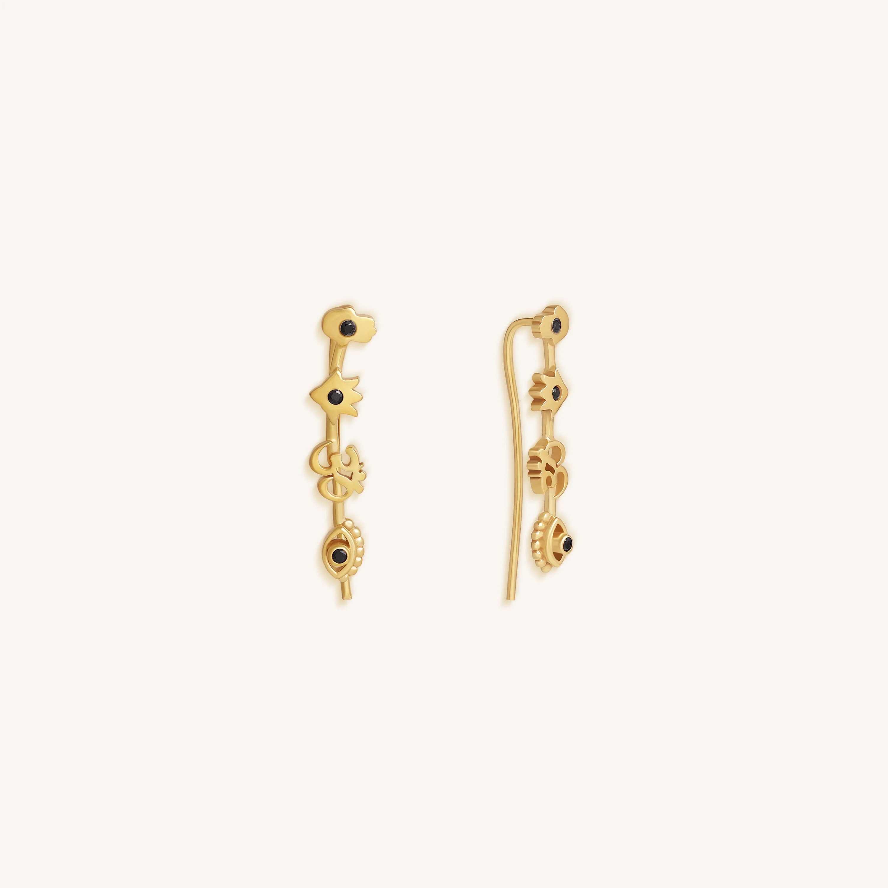 Mystic Guardians Multi-Stone Ear Climbers
