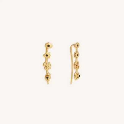 Mystic Guardians Multi-Stone Ear Climbers
