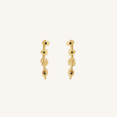 Mystic Guardians Multi-Stone Ear Climbers