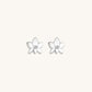 Enduring Peace Silver Lotus Stud Earrings