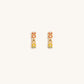 Aligned in Balance - Multicolor Enamel Chakra Hoop Earrings