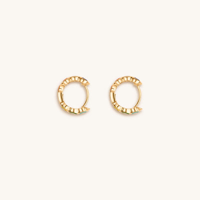 Aligned in Balance - Multicolor Enamel Chakra Hoop Earrings