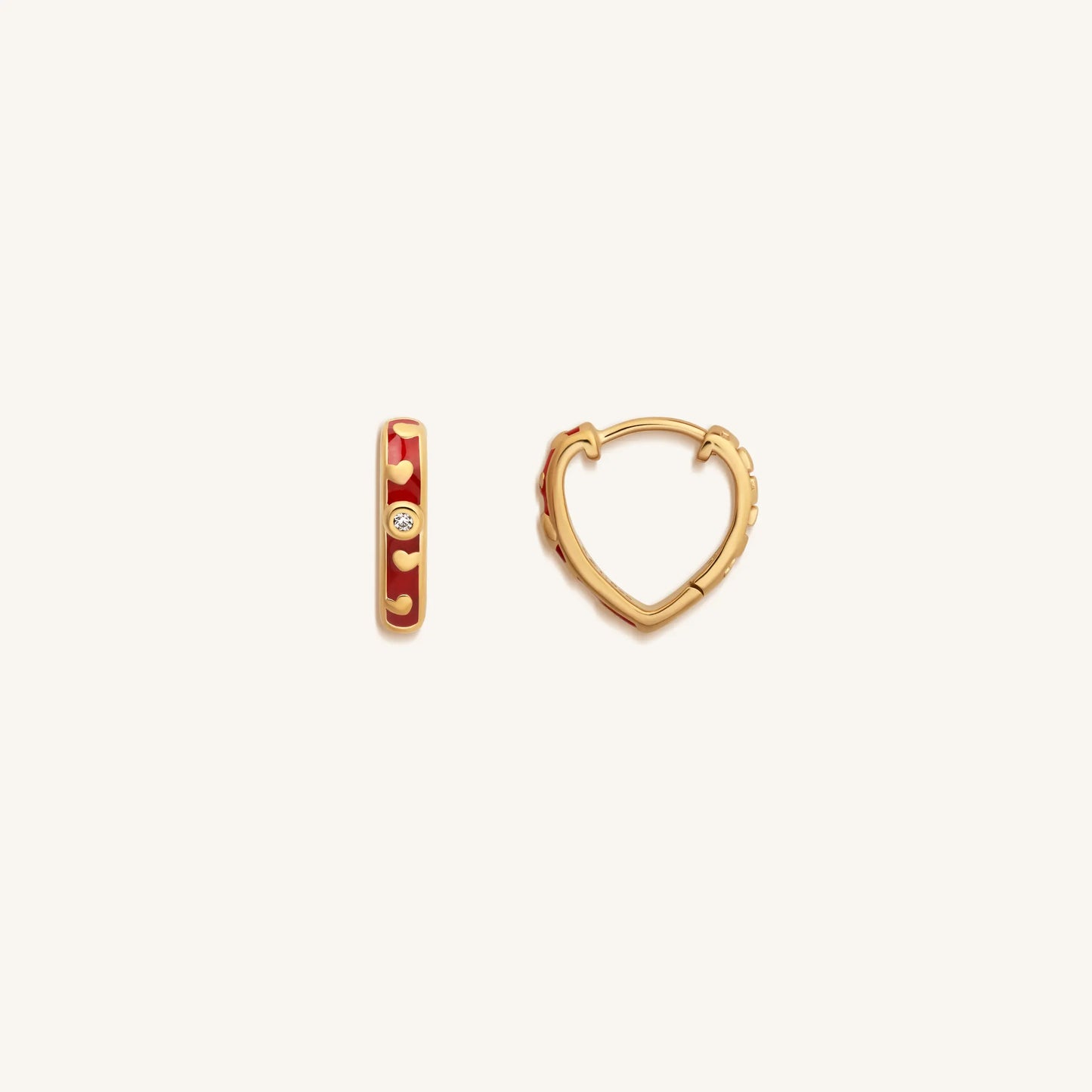 Limitless Love Gold Heart Hoop Earrings