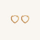 Limitless Love Gold Heart Hoop Earrings