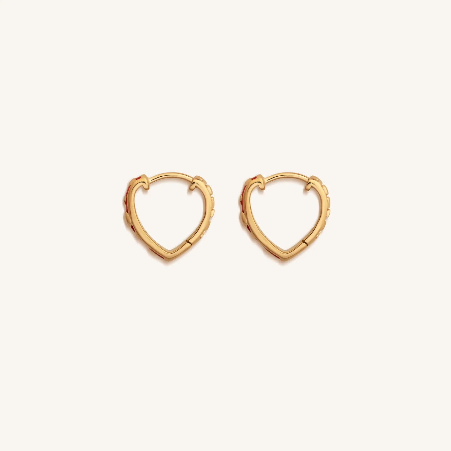 Limitless Love Gold Heart Hoop Earrings