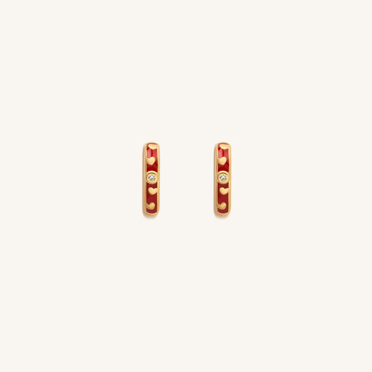 Limitless Love Gold Heart Hoop Earrings