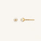 Bright Beginnings White Evil Eye Earrings