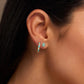 Serene Sensations Turquoise Gold Hoop Earrings